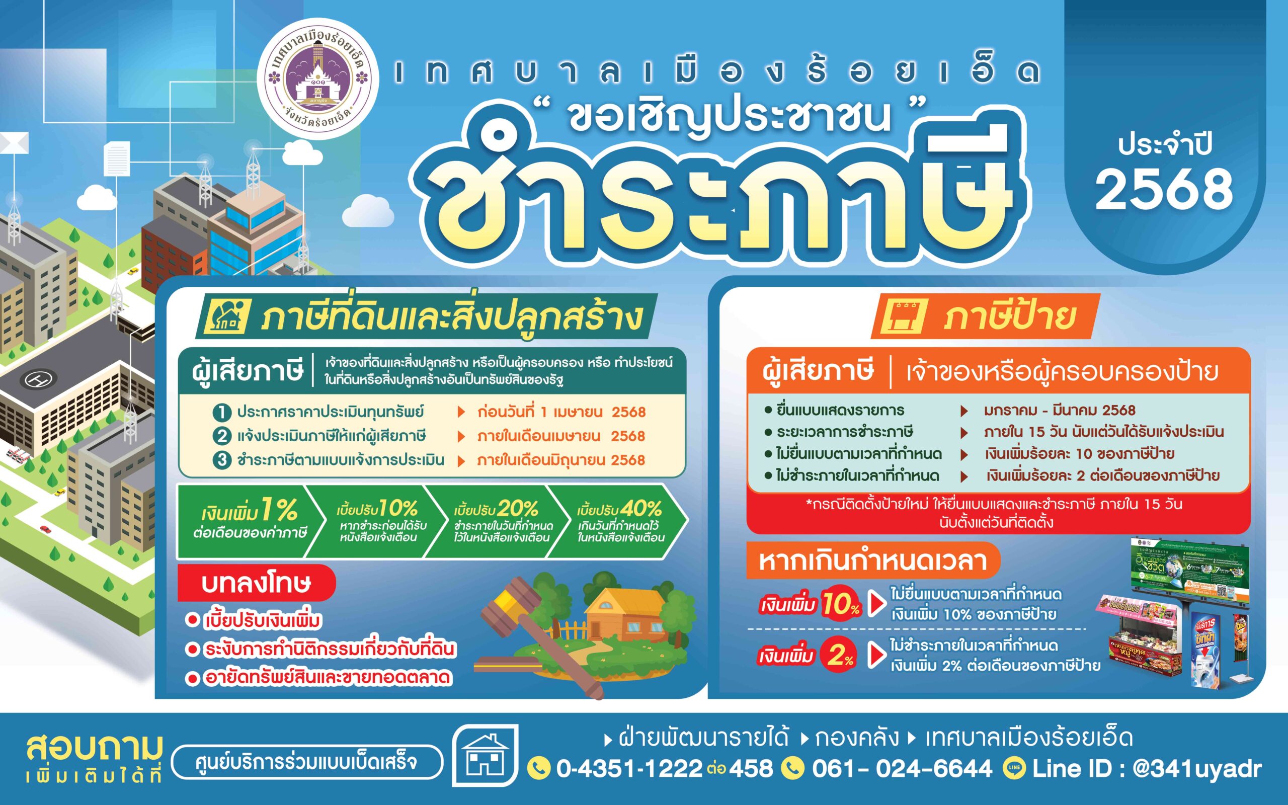 ประกาศเทศบาลเมืองร้อยเอ็ด
